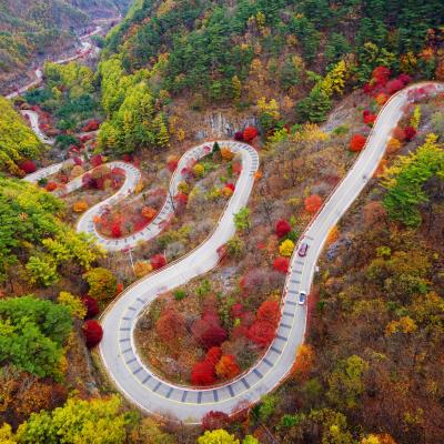 Danyang_Winding through Fall Foliage